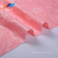 Tissu de costume de femmes de broderie de jacquard 100% polyester